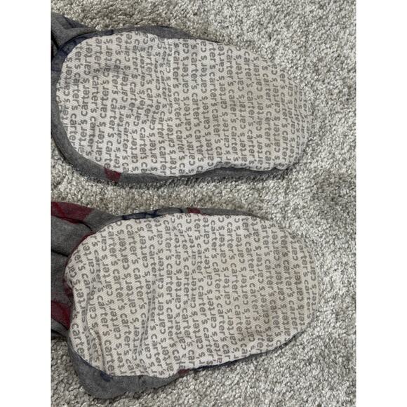 Carter's Kid Boys 1-Piece Football Sports Fleece Footie Grey Pajamas Size 14 - Picture 3 of 6